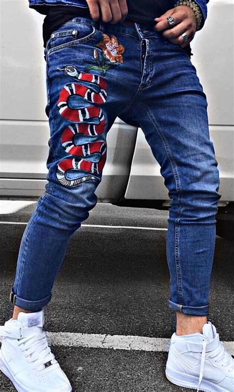 gucci print jeans|Gucci Jeans for Men .